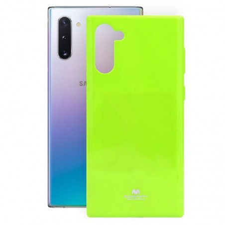 Etui Futerał Mercury JELLY na telefon Samsung Galaxy Note 10 N970 limonkowe