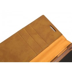Etui Futerał Mercury Leather Flip na telefon Samsung Galaxy Note 3 N9005 karmelowe