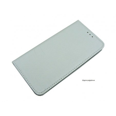 Etui Smart Magnet na telefon Samsung Galaxy Ace NXT G313 / Trend 2 Lite G318 srebrne