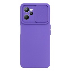 Etui SILICONE LENS na telefon Realme C35 RMX3511 / Narzo 50A Prime RMX3516 fioletowe