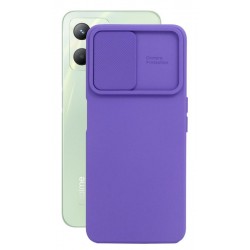 Etui SILICONE LENS na telefon Realme C35 RMX3511 / Narzo 50A Prime RMX3516 fioletowe