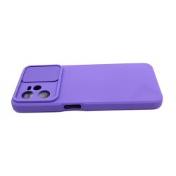Etui SILICONE LENS na telefon Realme C35 RMX3511 / Narzo 50A Prime RMX3516 fioletowe