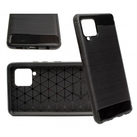 Etui Bumper Carbon LUX na telefon Samsung Galaxy A42 5G A426 czarne