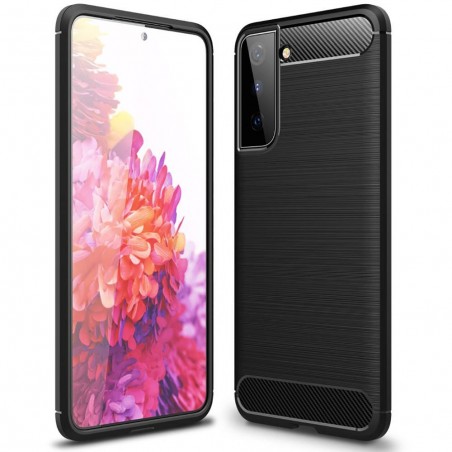 Etui Bumper Carbon Lux na telefon Samsung Galaxy S21+ 5G G996 czarne