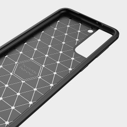 Etui Bumper Carbon Lux na telefon Samsung Galaxy S21+ 5G G996 czarne