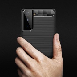 Etui Bumper Carbon Lux na telefon Samsung Galaxy S21+ 5G G996 czarne