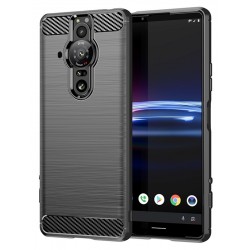 Etui Bumper Carbon Lux na telefon Sony Xperia Pro-1 czarne