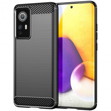 Etui Bumper Carbon LUX na telefon Xiaomi 12 / 12X czarne
