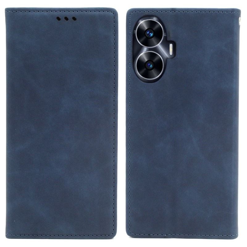 Etui Smart Retro na telefon Realme C55 RMX3710 granatowe