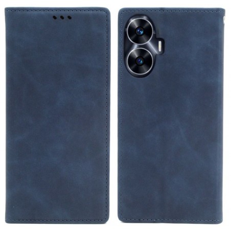 Etui Smart Retro na telefon Realme C55 RMX3710 granatowe