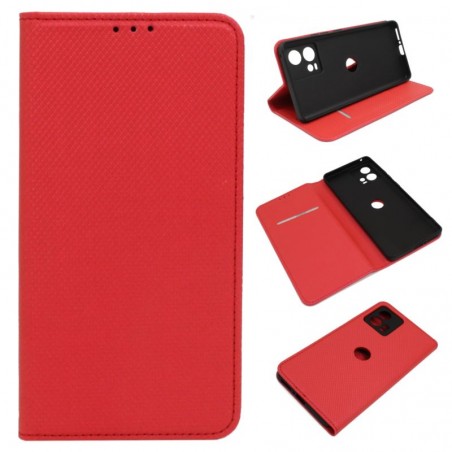 Etui Smart Magnet na telefon motorola edge 30 fusion 5G XT2243 / moto s30 pro 5G czerwone