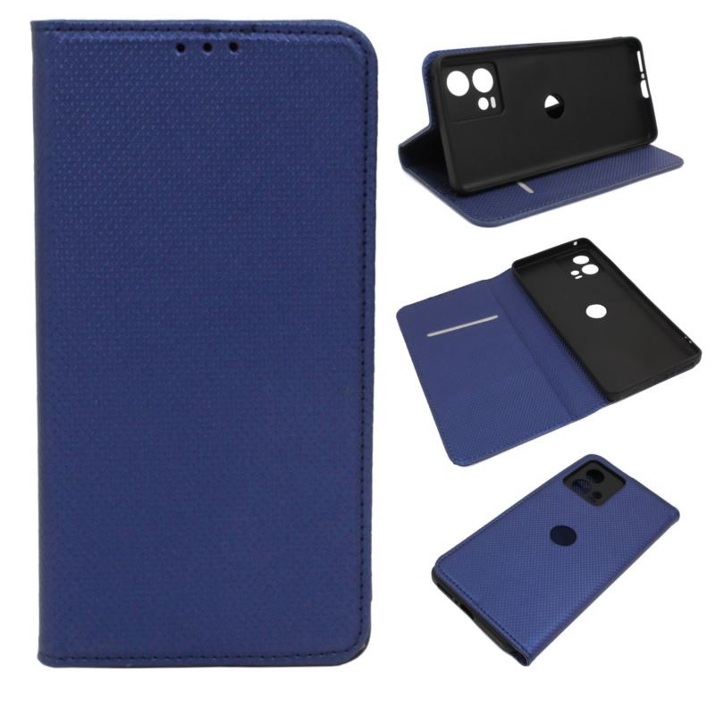 Etui Smart Magnet na telefon motorola edge 30 fusion 5G XT2243 / moto s30 pro 5G granatowe