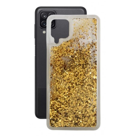 Etui Liquid / Water Case na telefon Samsung Galaxy A12 / M12 złote 2