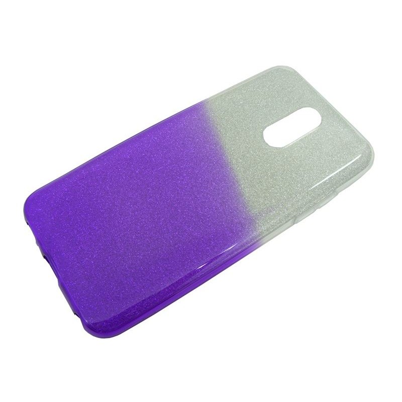 Etui Jelly Case SHINING na telefon LG Q7 Q610EM / Q7+ Q610EA srebrno-fioletowe
