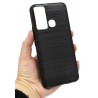 Etui Bumper Carbon LUX na telefon Infinix Hot 20i X665E / 12i X665 X665B czarne