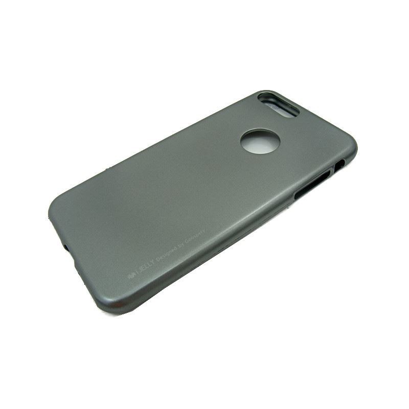 Etui Futerał Mercury i-JELLY METAL na telefon Apple iPhone 7+ A1661 / 8+ A1864 szare