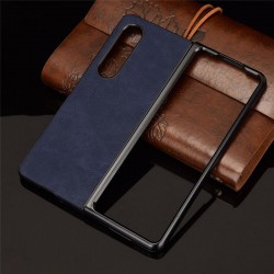 Etui Smart Leather na telefon Samsung Galaxy Z Fold 3 5G F926 granatowe
