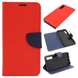 Etui Fancy Diary na telefon Samsung Galaxy A7 2018 A750 czerwone