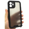ETUI PANCERNE PROTECT SHIELD na telefon Apple iPhone 12 A2172 czarne ze smyczą