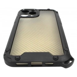 ETUI PANCERNE PROTECT SHIELD na telefon Apple iPhone 12 Pro Max A2342 czarne ze smyczą