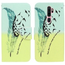 Etui Fancy Diary na telefon OPPO A5 2020 CPH1931 / A9 2020 CPH1941 piórko