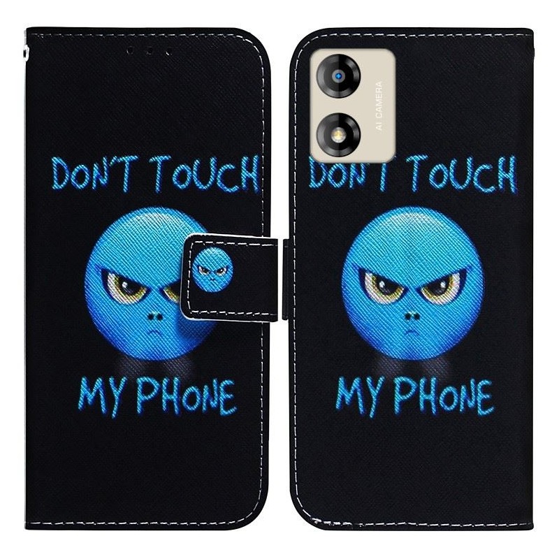 Etui Smart Crazy na telefon motorola moto e13 nie dotykaj