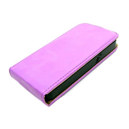 Etui pionowe z klapką SLIM FLEX na telefon Apple iPhone 4 A1349 / 4S A1431 fioletowe