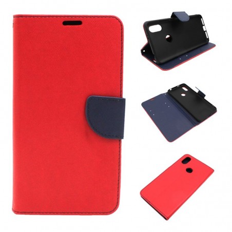Etui Fancy Diary na telefon Xiaomi Redmi S2 czerwony