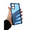 ETUI PANCERNE HONEYCOMB na telefon OPPO A17 CPH2477 niebieskie