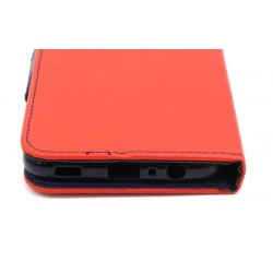 Etui Fancy Diary na telefon Samsung Galaxy A03s A037 czerwone