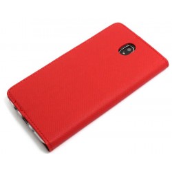 Etui Smart Magnet na telefon Samsung Galaxy J7 2017 J730 czerwone