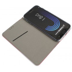 Etui Smart Magnet na telefon Samsung Galaxy J7 2017 J730 czerwone