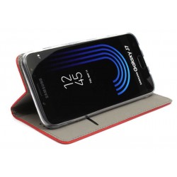 Etui Smart Magnet na telefon Samsung Galaxy J7 2017 J730 czerwone