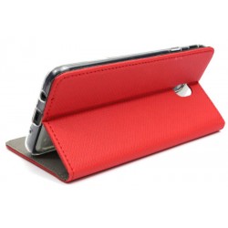 Etui Smart Magnet na telefon Samsung Galaxy J7 2017 J730 czerwone