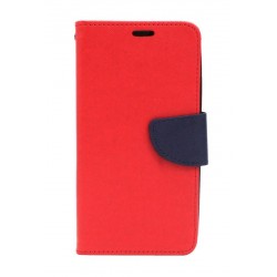 Etui Fancy Diary na telefon motorola moto e4+ XT1771 czerwone