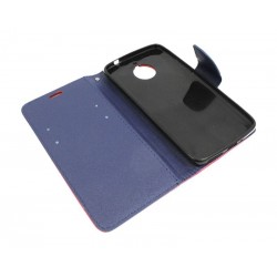 Etui Fancy Diary na telefon motorola moto e4+ XT1771 czerwone