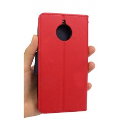 Etui Fancy Diary na telefon motorola moto e4+ XT1771 czerwone