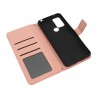 Etui Smart Flower na telefon TCL 305 6102A / 306 6102H / 30E 6127A / 305i 5164D / 30SE 4G 6165 jasnoróżowe