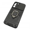 Etui PANCERNE RING LENS na telefon Samsung Galaxy S22+ 5G S906 czarne