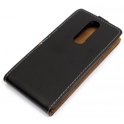 Etui pionowe z klapką SLIM FLEX na telefon Alcatel 1X 2019 5008 czarne HQ