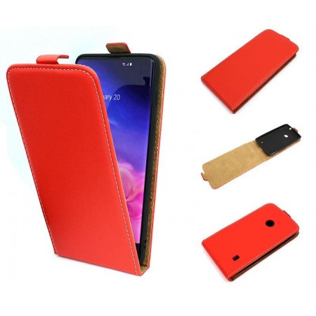 Etui pionowe z klapką SLIM FLEX na telefon Nokia Lumia 520 525 czerwone HQ