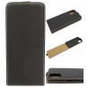 Etui pionowe z klapką SLIM FLEX na telefon Samsung Galaxy A03s A037 czarne HQ