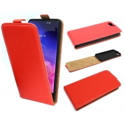 Etui pionowe z klapką SLIM FLEX na telefon HTC ONE A9s czerwone