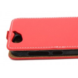 Etui pionowe z klapką SLIM FLEX na telefon HTC ONE A9s czerwone