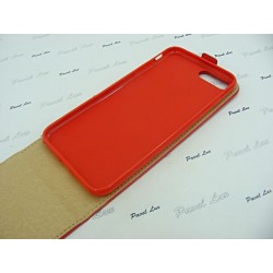 Etui pionowe z klapką SLIM FLEX na telefon Apple iPhone 7+ A1661 / 8+ A1864 czerwone