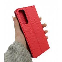 Etui Smart Magnet na telefon TCL 30 / 30+ T676 czerwone