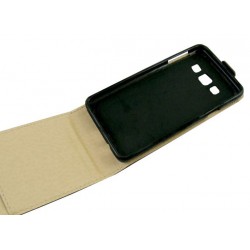 Etui pionowe z klapką SLIM FLEX na telefon Samsung Galaxy A3 A300 czarne