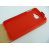 Etui pionowe z klapką SLIM FLEX na telefon Samsung Galaxy A3 2016 A310 czerwone