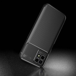 Etui Bumper Carbon Fiber na telefon Realme 8i czarne