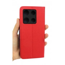 Etui Fancy Diary na telefon Infinix NOTE 30 Pro 4G LTE X678B czerwone